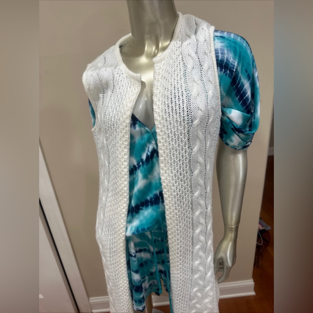 Almost Famous Bohemian boho Cardigan Duster beige size M Medium festival